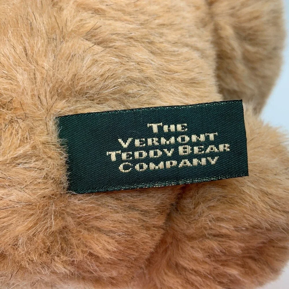 The Vermont Teddy Bear Plush Stuffed‎ Animal Brown 1994 Movable Arms 17